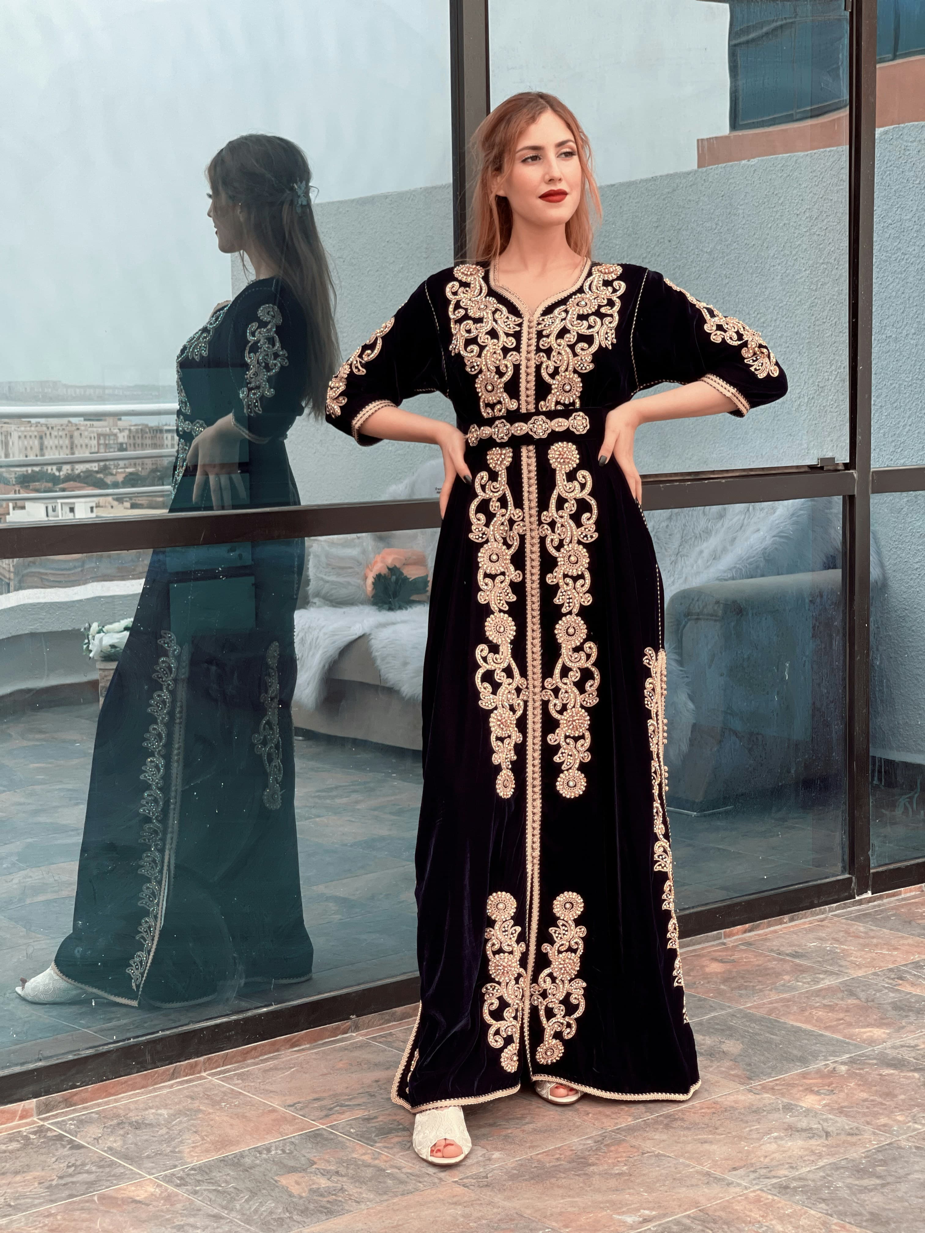 Bundle Aïd — Kaftan + Ceinture + Babouches